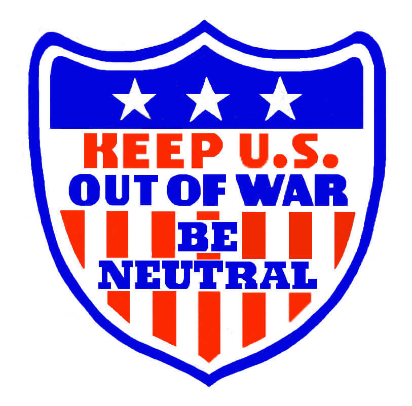 (image for) 1941 Keep US out of the war Sticker